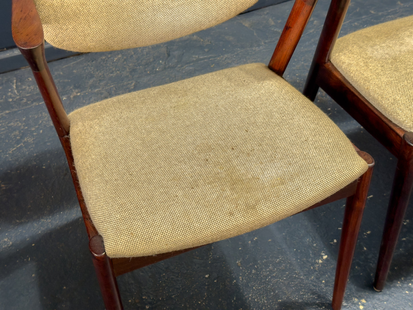 Set of 4 Rosewood Kai Kristiansen Dining Chairs