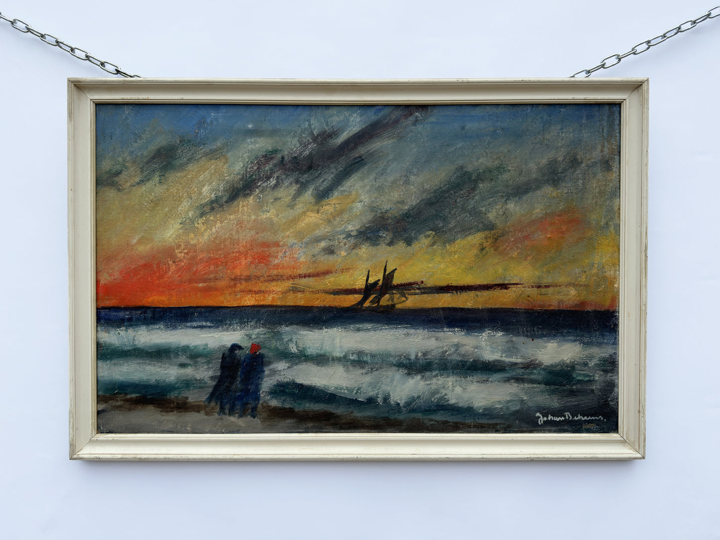 Coastal Sunset Oil Painting