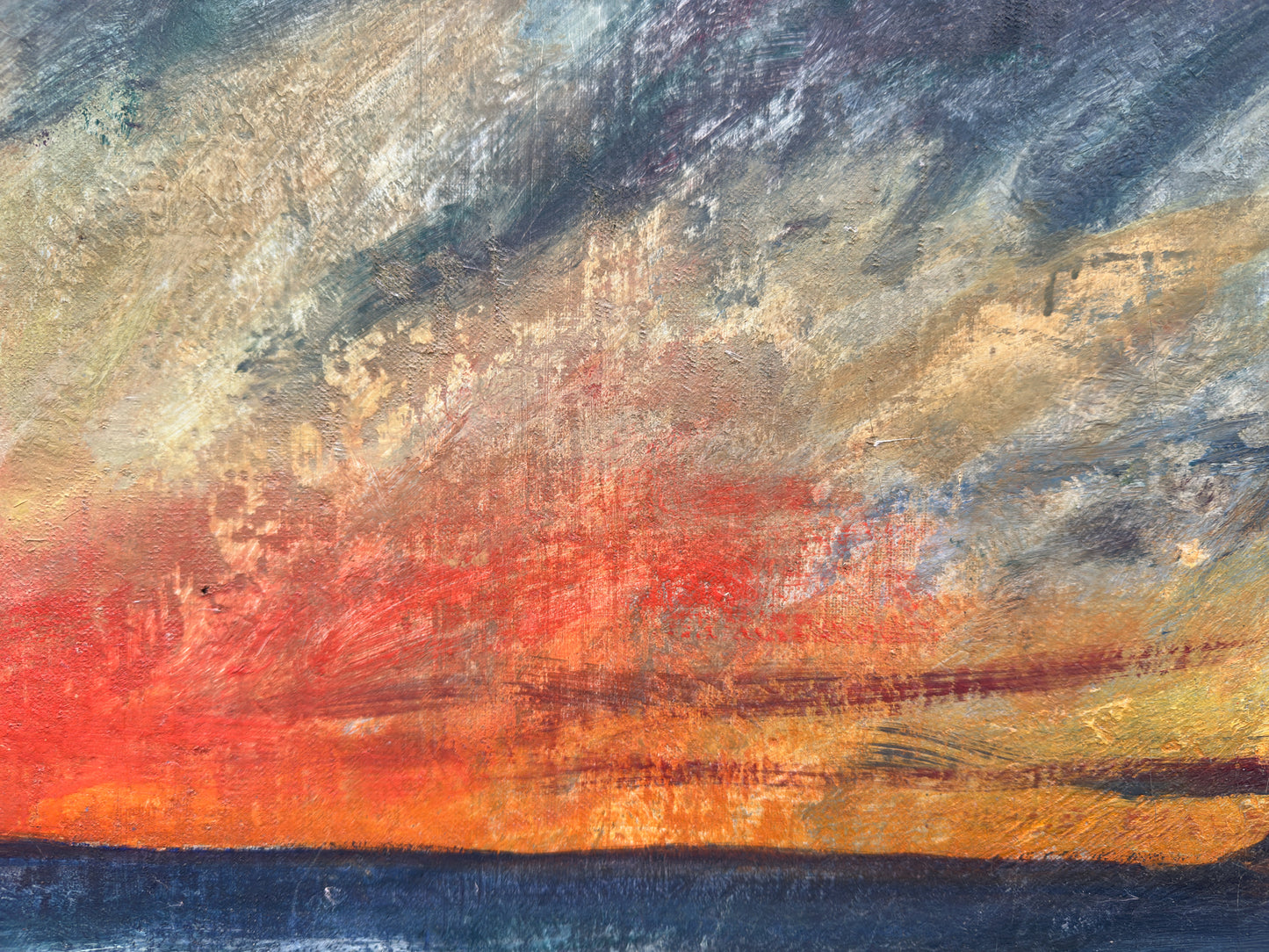 Coastal Sunset Oil Painting