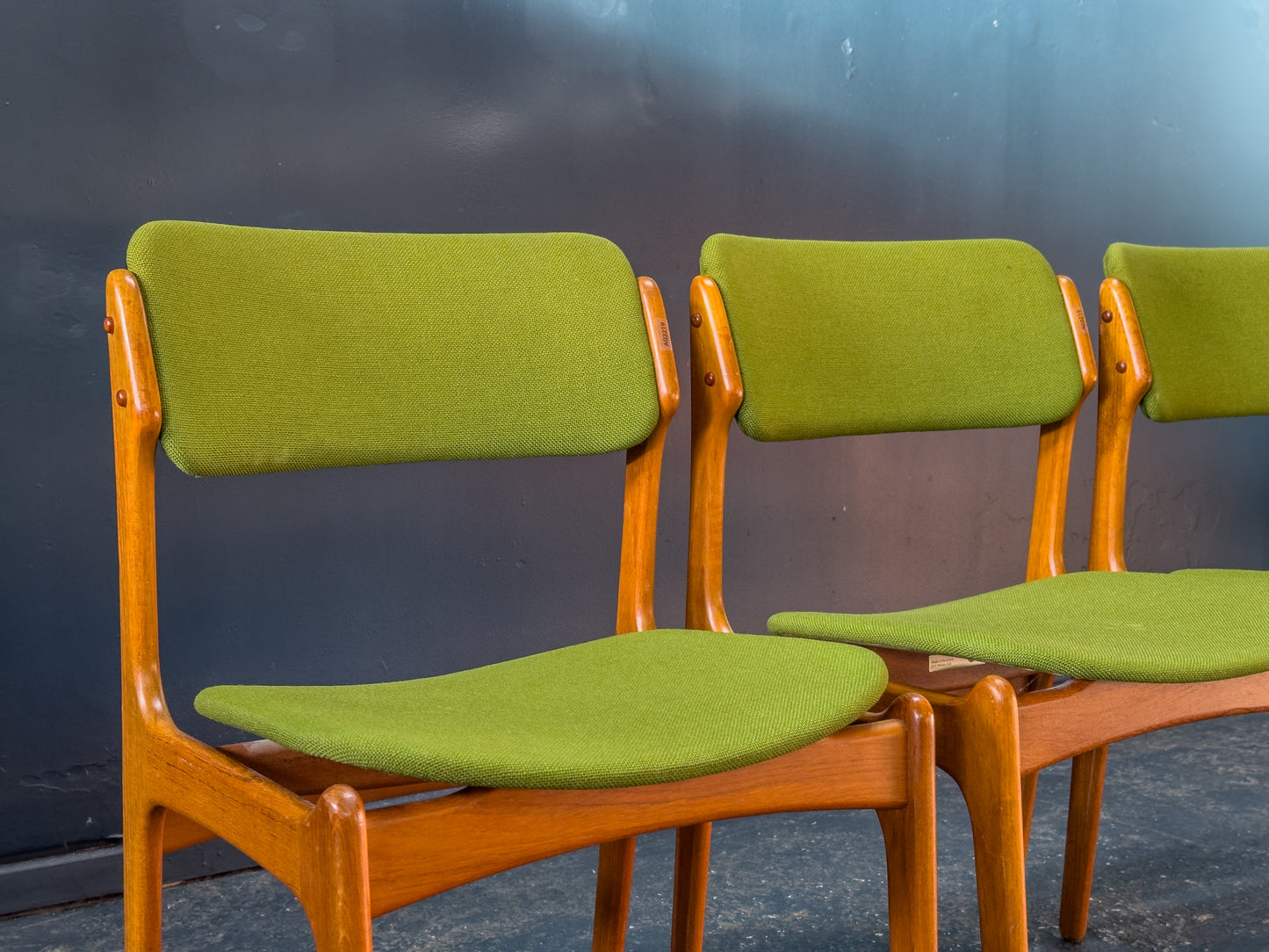 Set of 4 Erik Buch Model 49 Dining Chairs