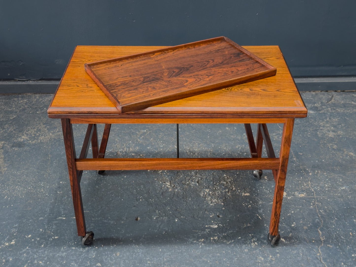 Rosewood Folding Trolley