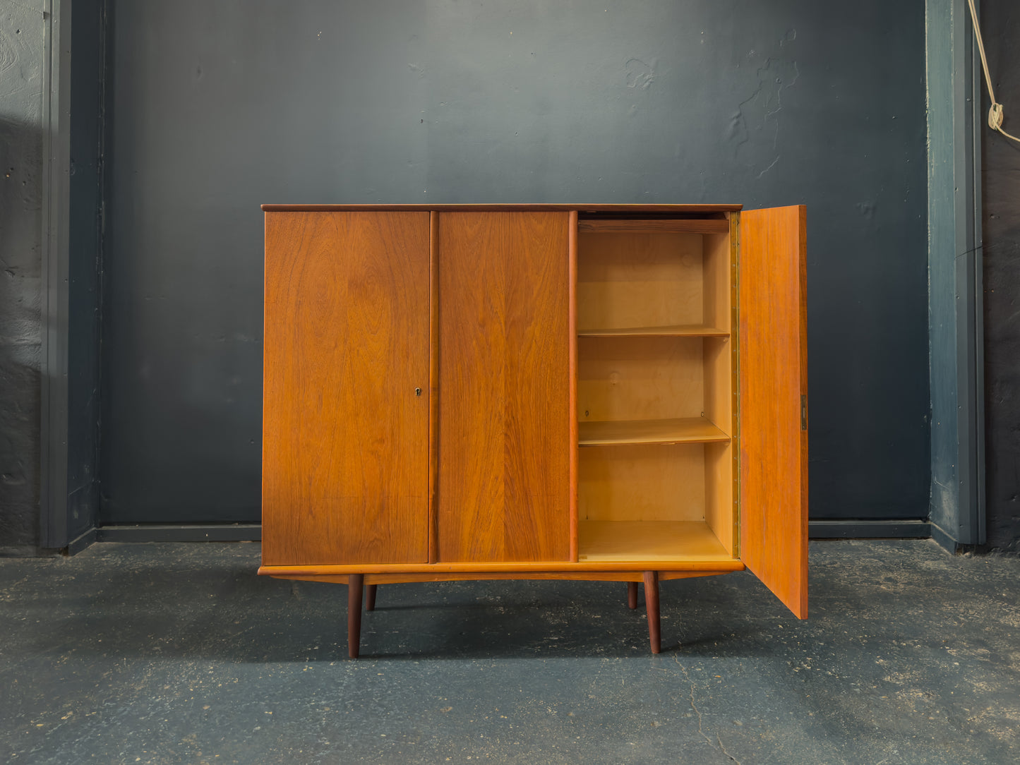 Tall Teak Sideboard