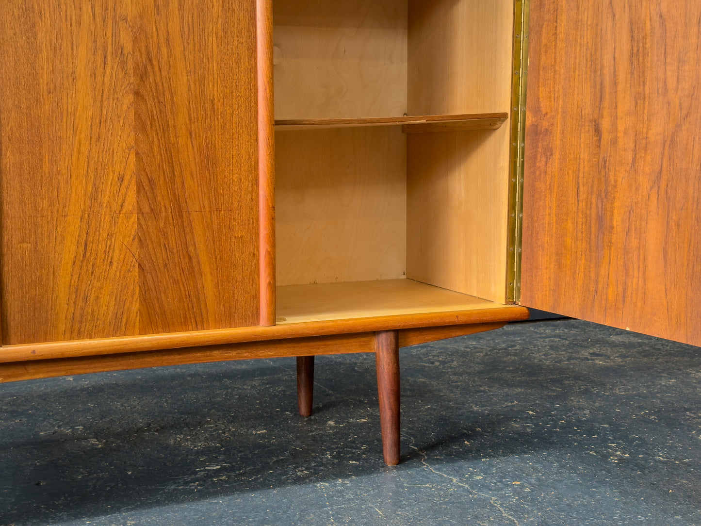Tall Teak Sideboard