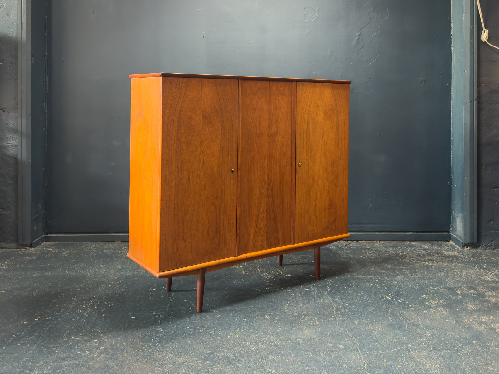 Tall Teak Sideboard