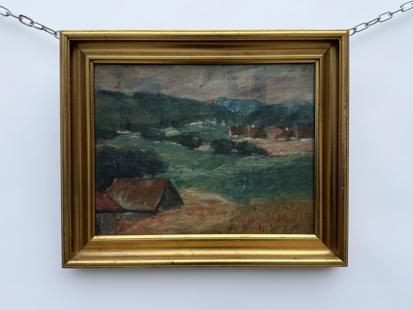 Countryside Painting of Houses