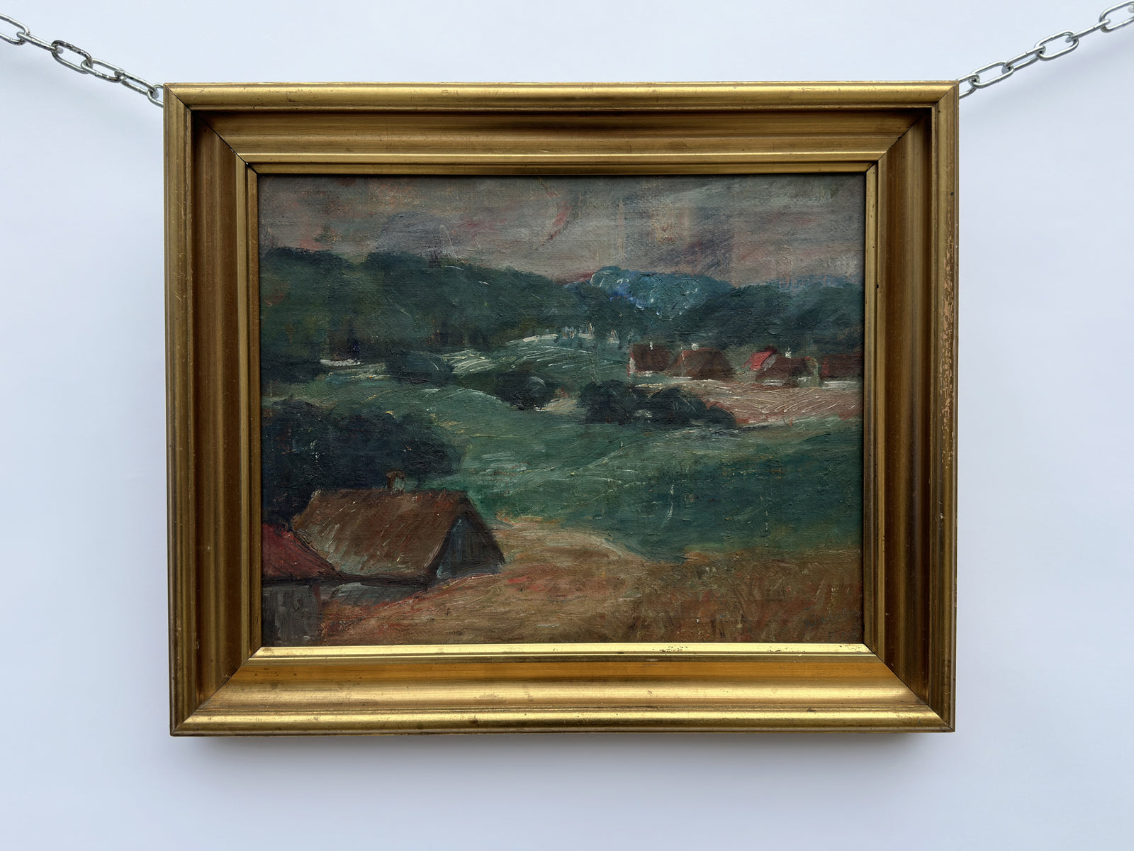 Countryside Painting of Houses