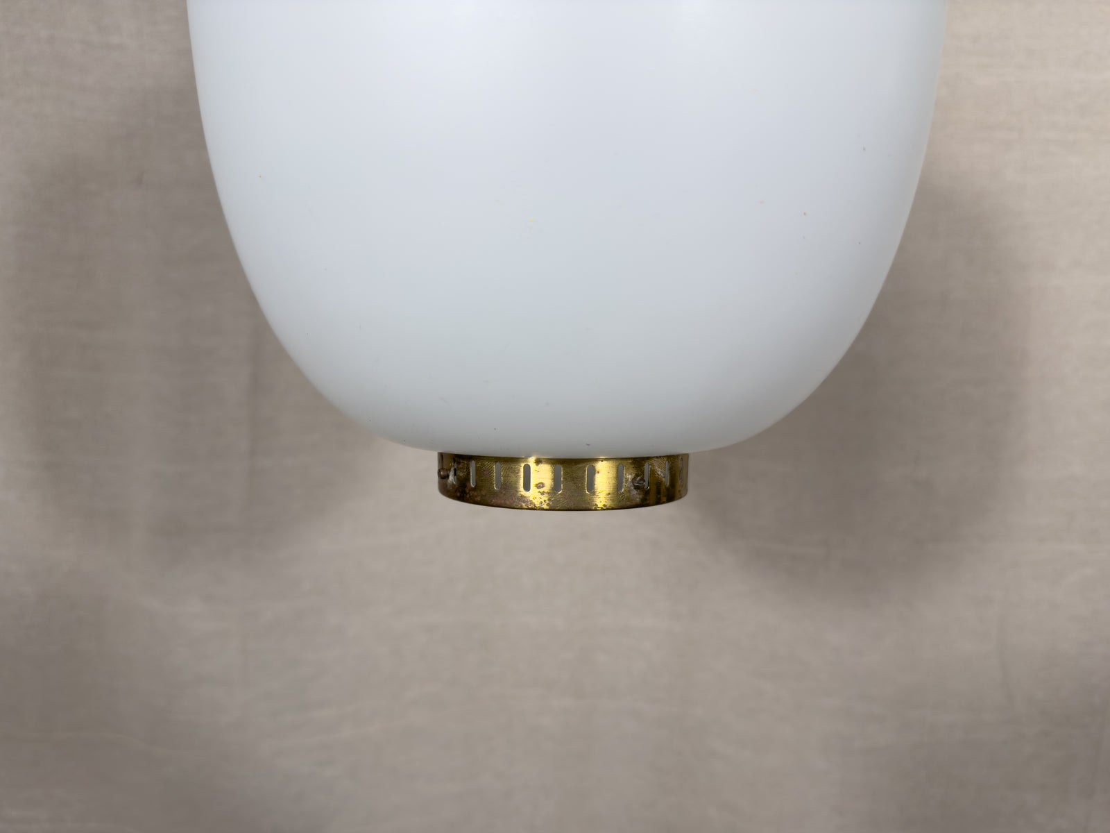 Small Bent Karbly Opal Glass Pendant Light