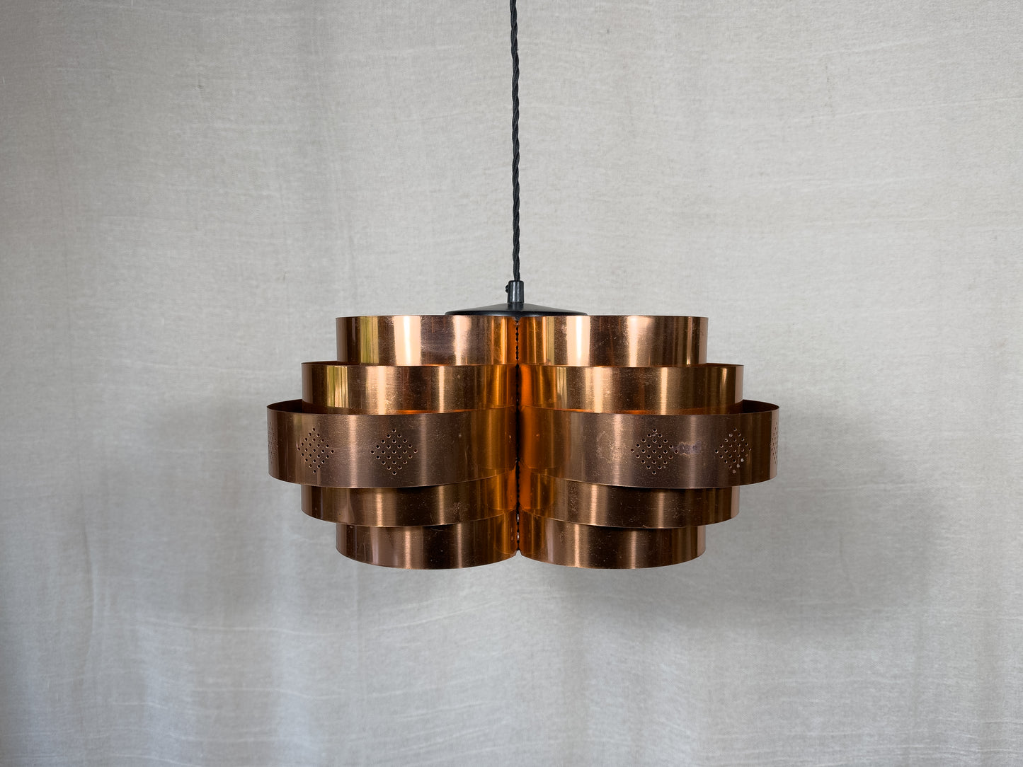 Werner Schou Copper Circular Tiered Pendant