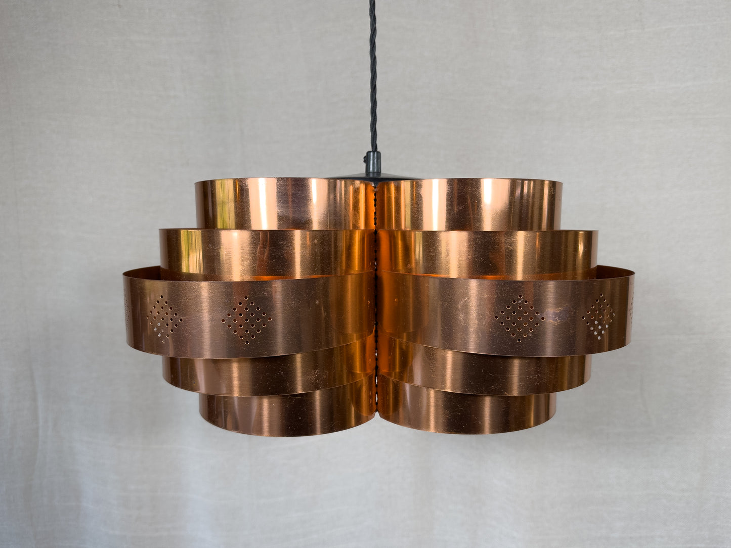 Werner Schou Copper Circular Tiered Pendant