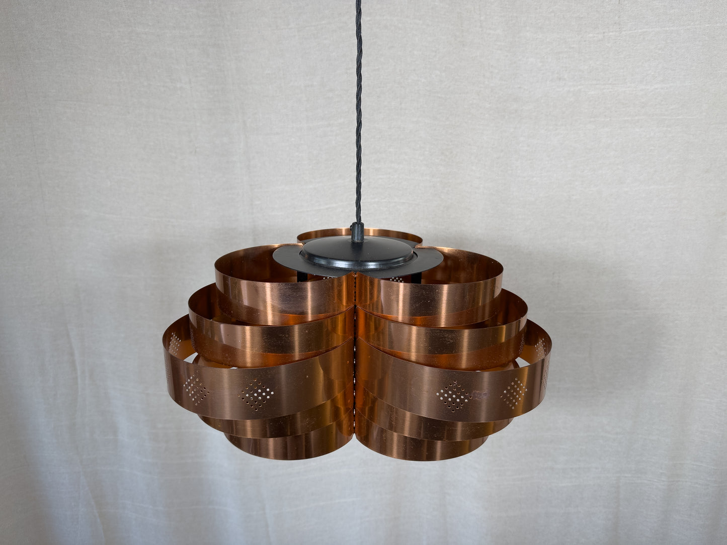 Werner Schou Copper Circular Tiered Pendant