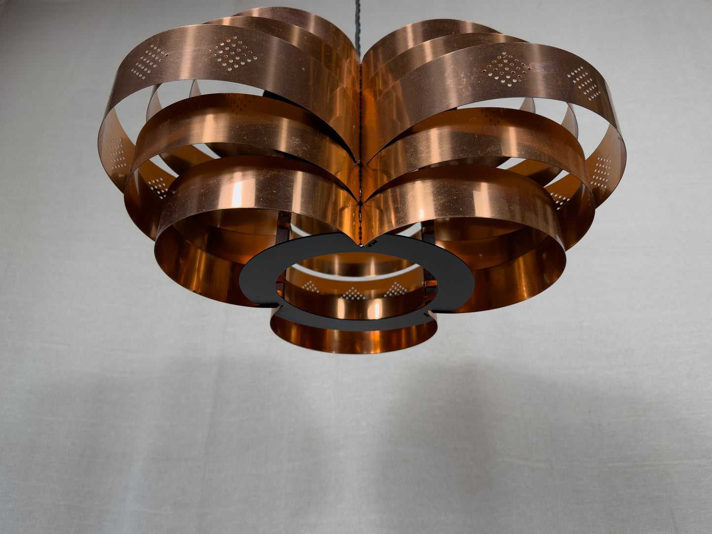 Werner Schou Copper Circular Tiered Pendant