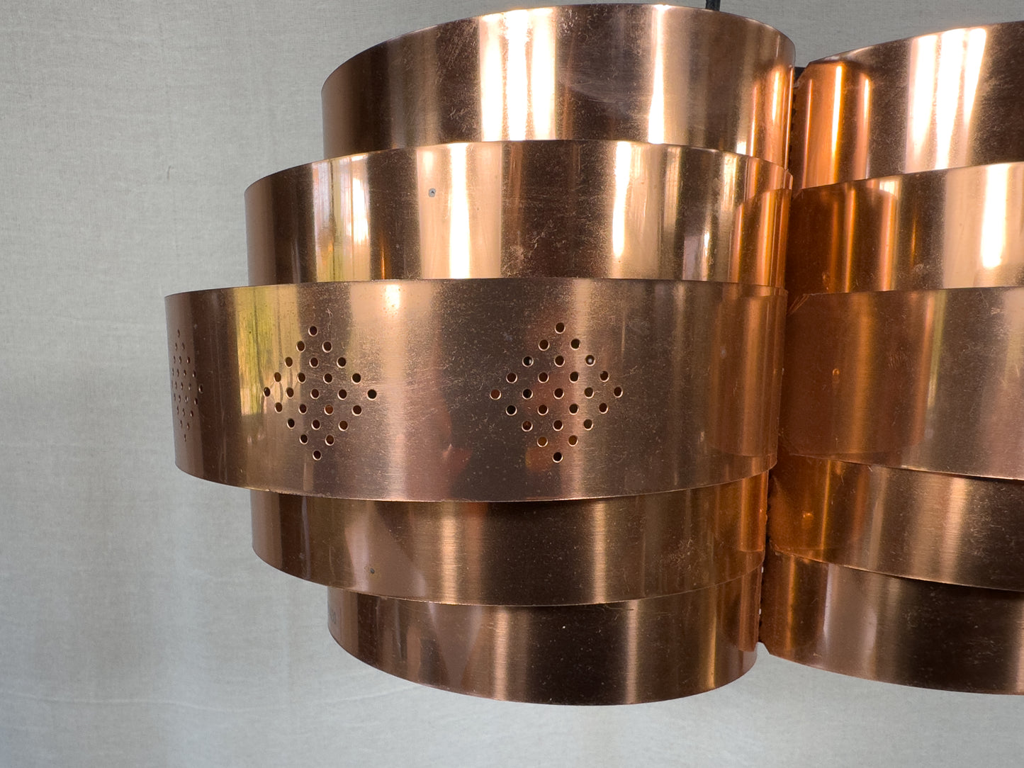 Werner Schou Copper Circular Tiered Pendant