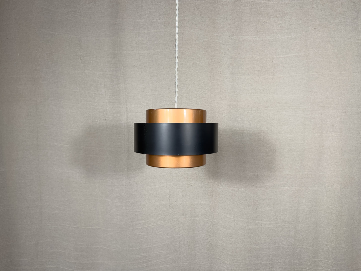 Copper and Black Pendant Light