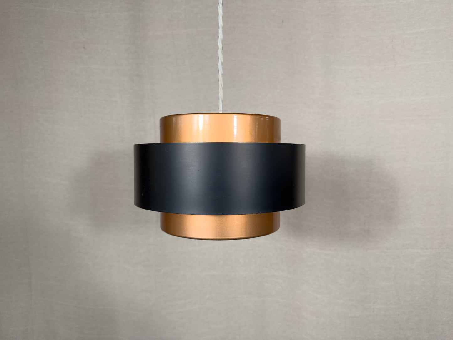 Copper and Black Pendant Light