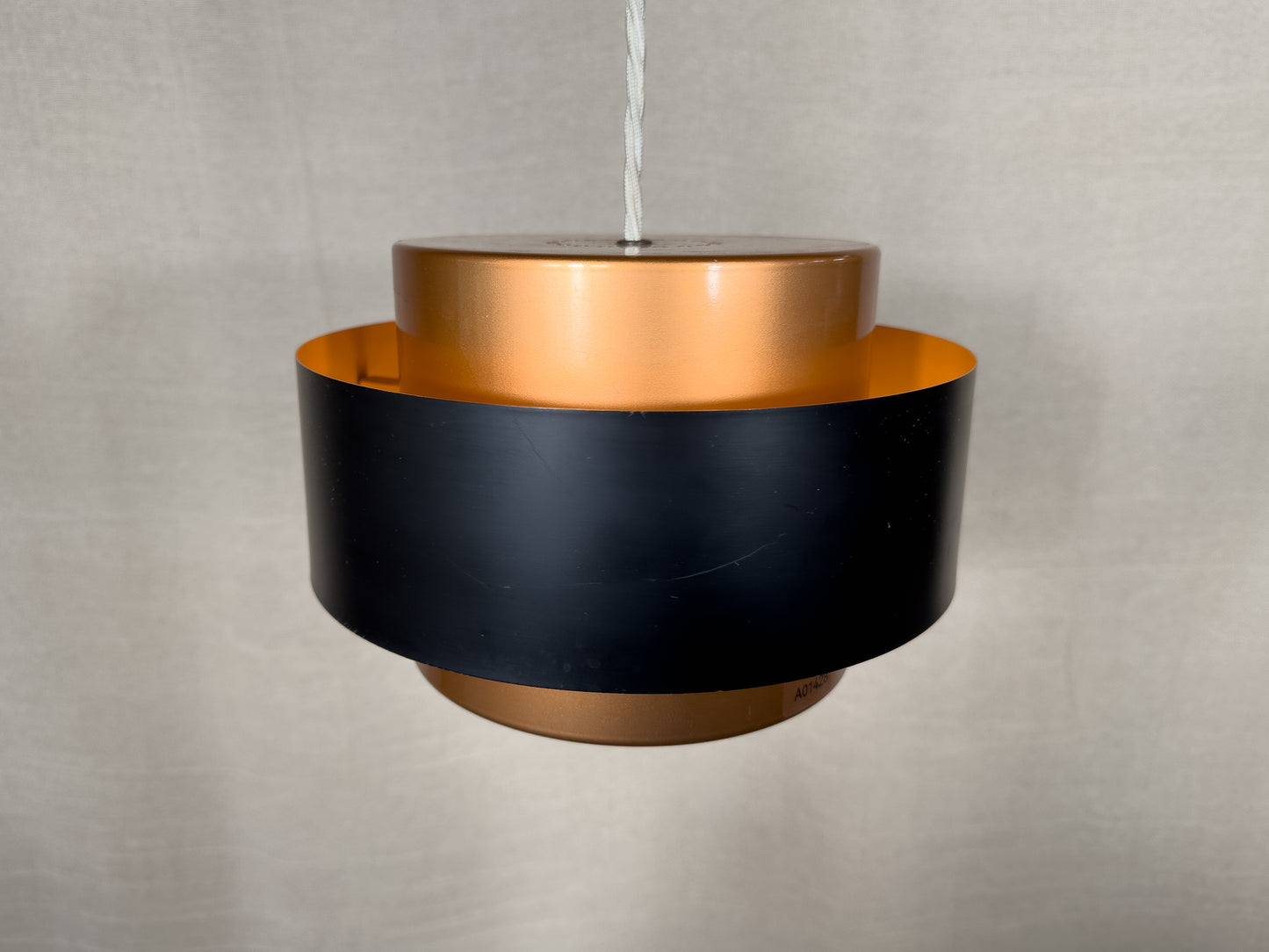 Copper and Black Pendant Light