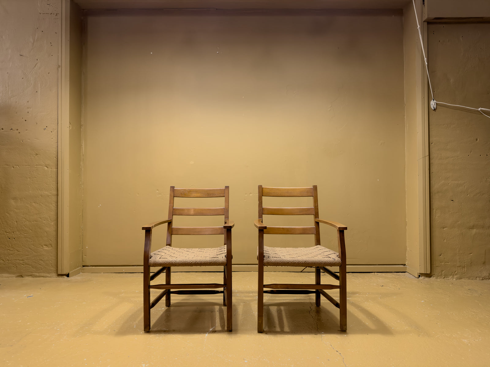 Classic Armchairs with a Papercord Seat