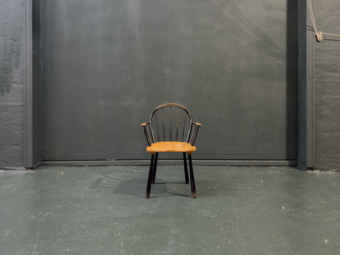 Black Patinated Oak Chair