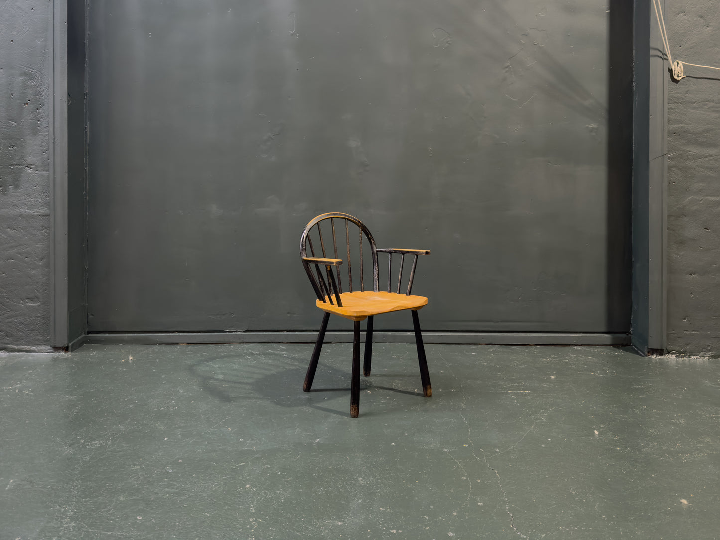 Black Patinated Oak Chair
