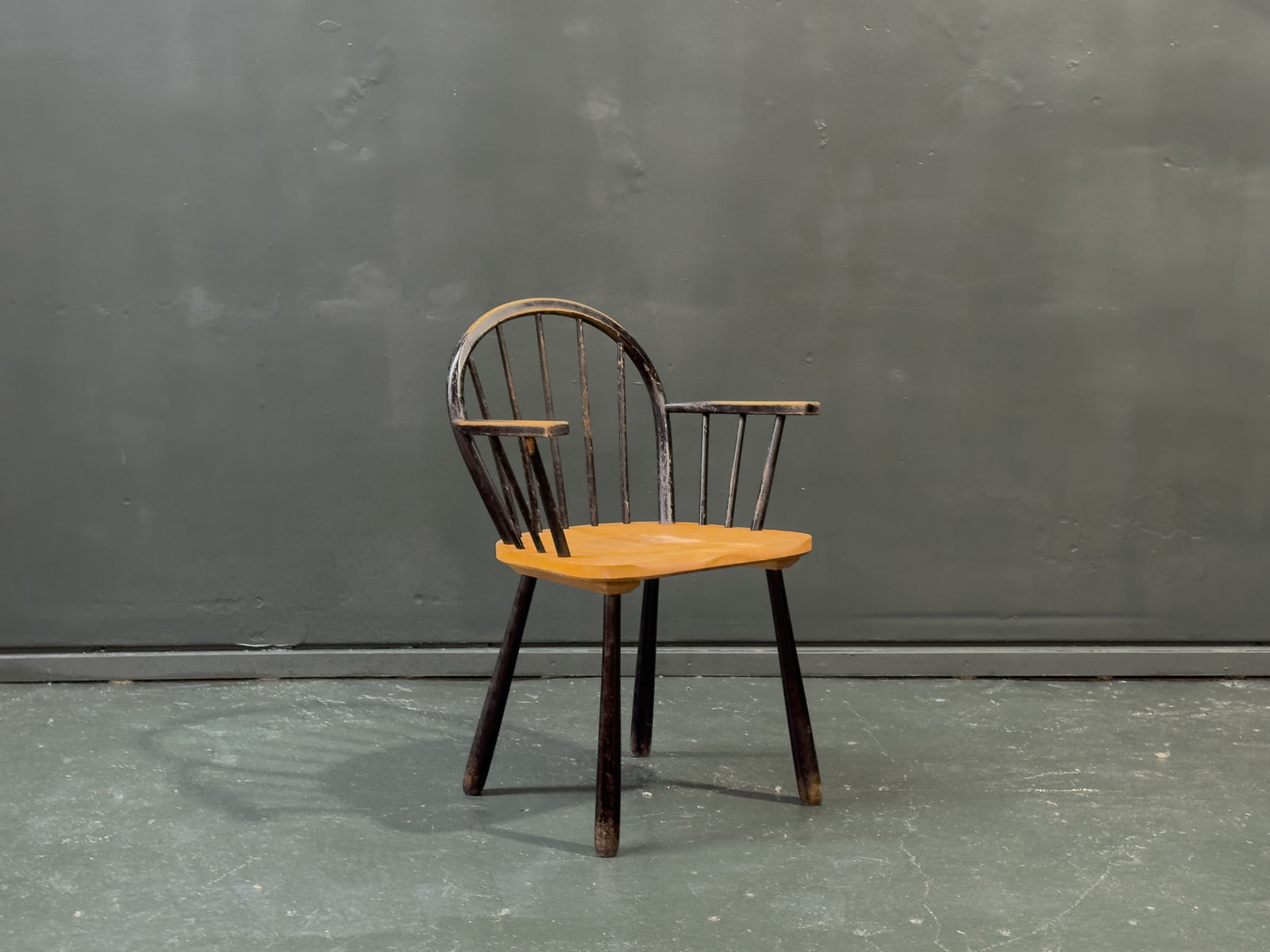 Black Patinated Oak Chair