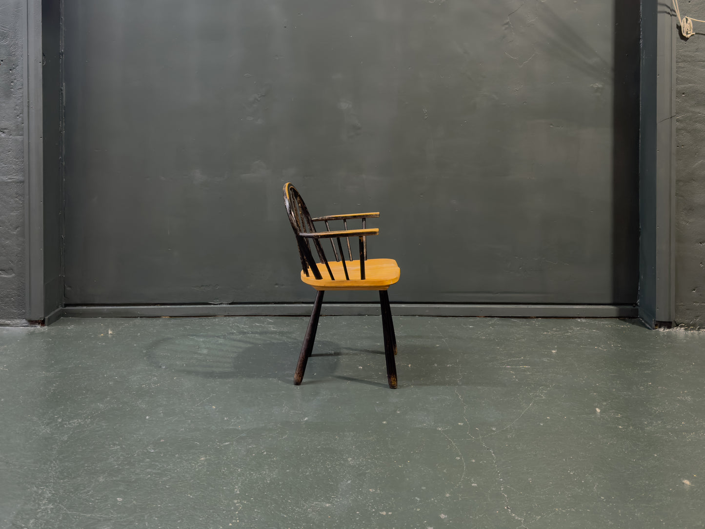 Black Patinated Oak Chair