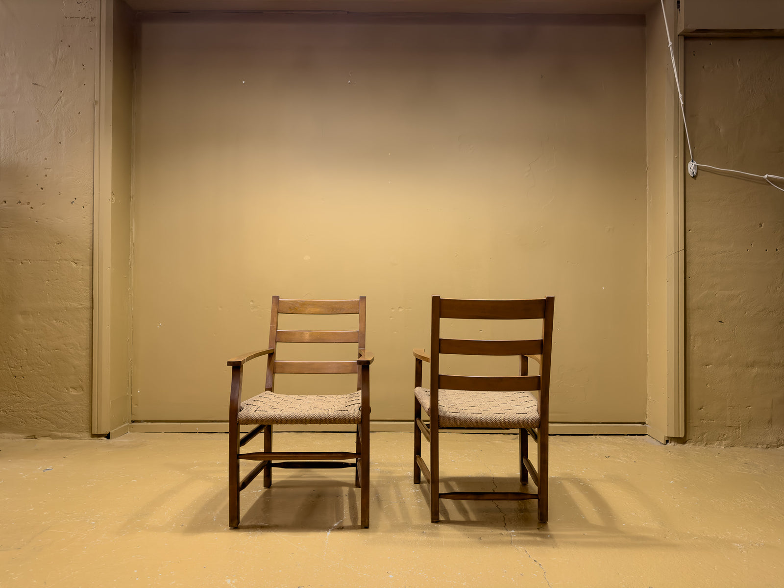 Classic Armchairs with a Papercord Seat