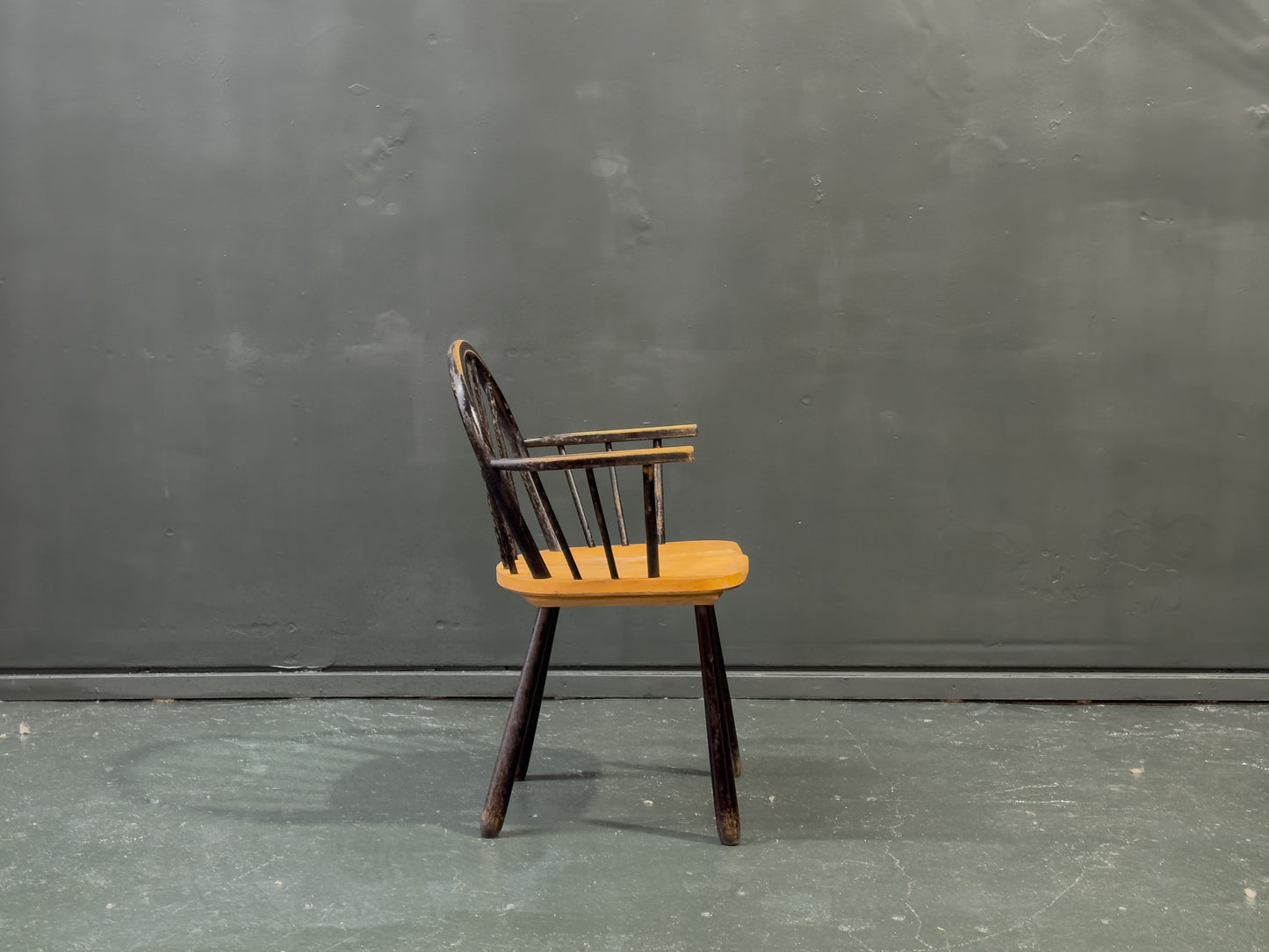 Black Patinated Oak Chair