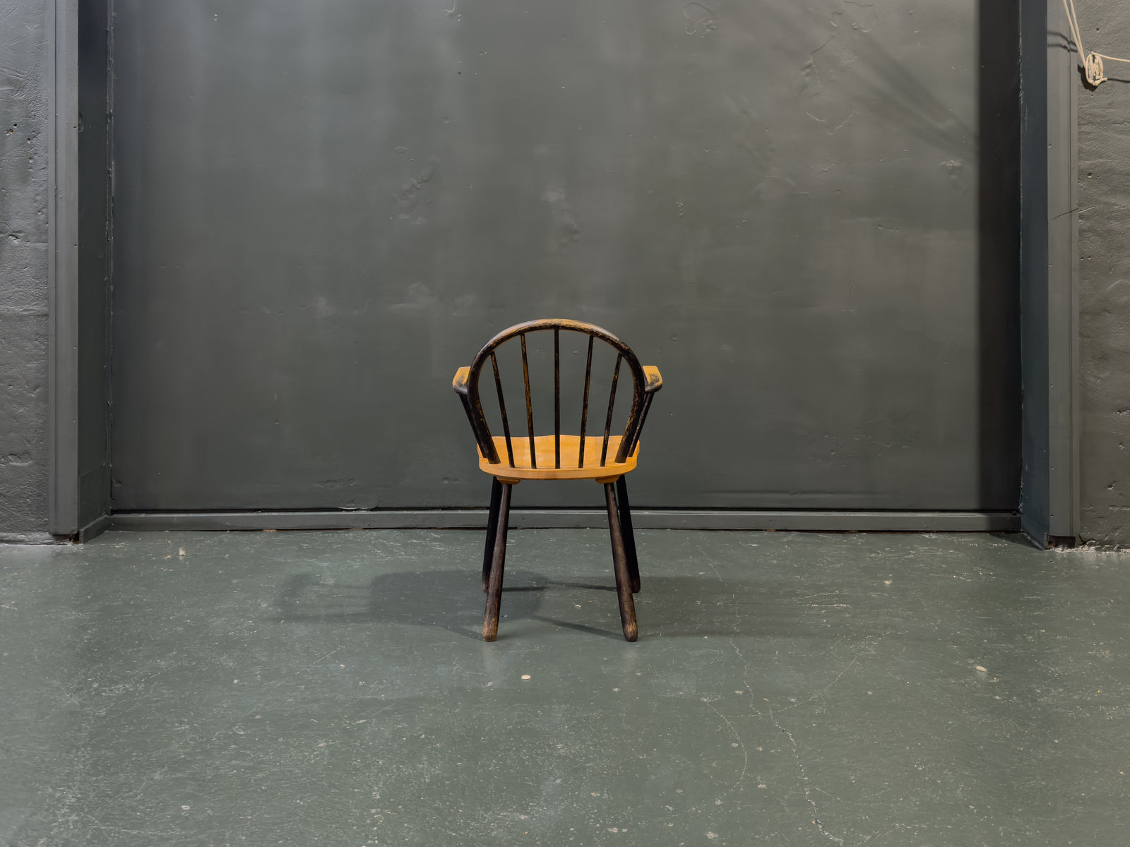 Black Patinated Oak Chair