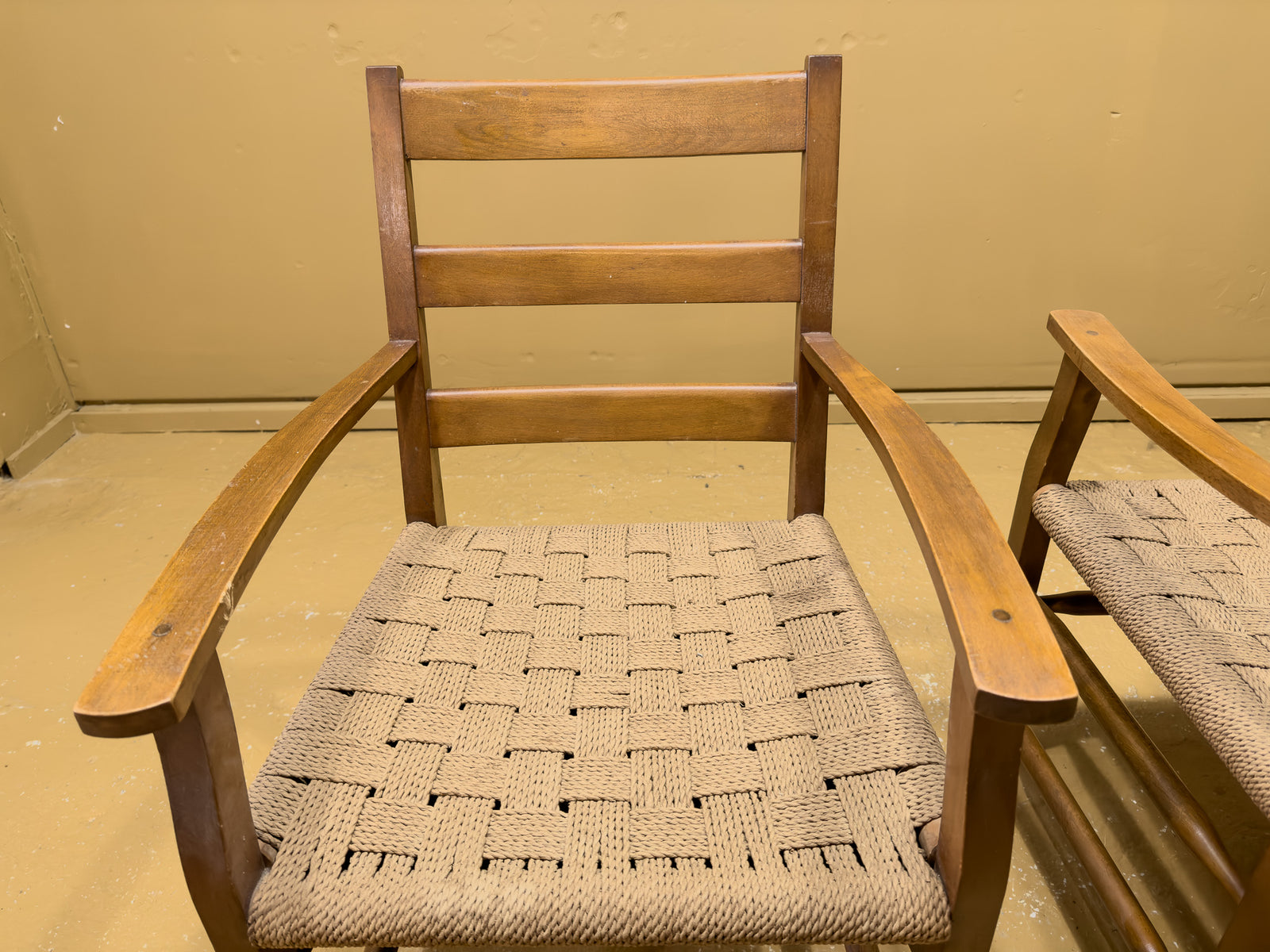 Classic Armchairs with a Papercord Seat