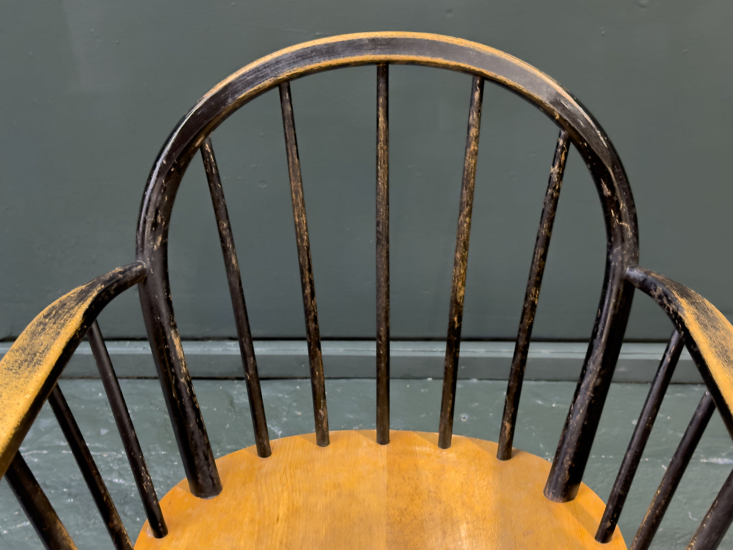 Black Patinated Oak Chair
