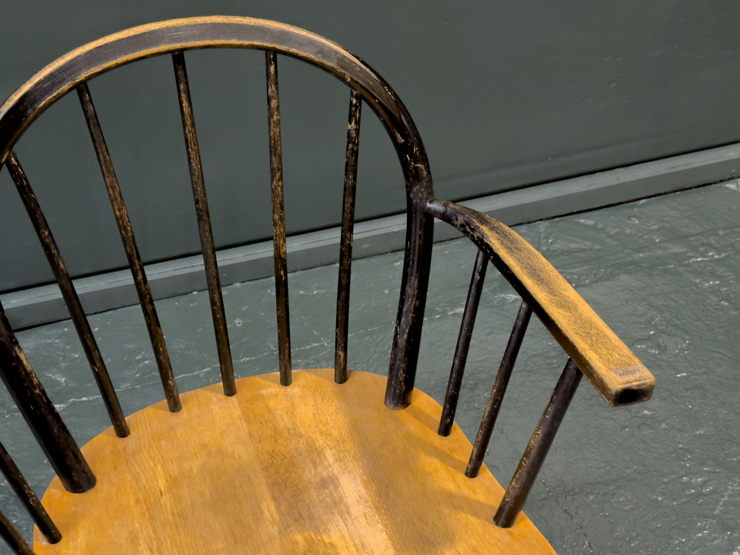 Black Patinated Oak Chair
