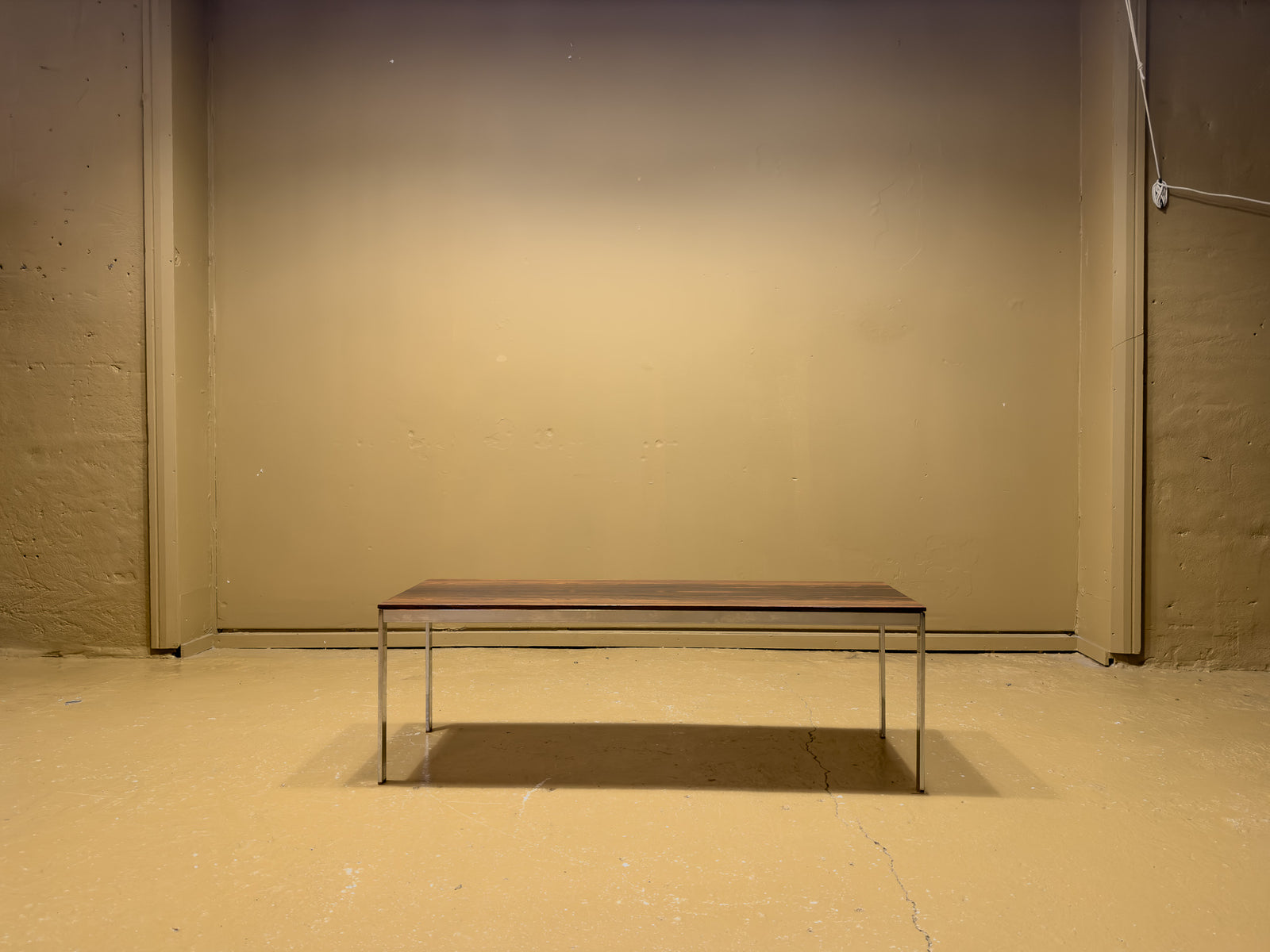 Rosewood and Chrome Coffee Table