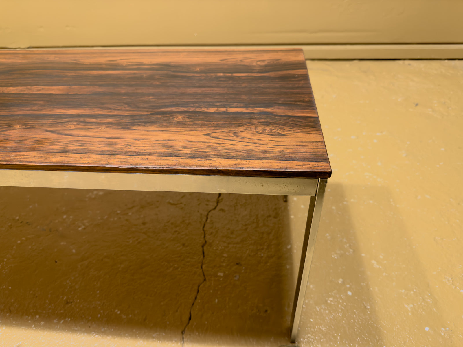 Rosewood and Chrome Coffee Table