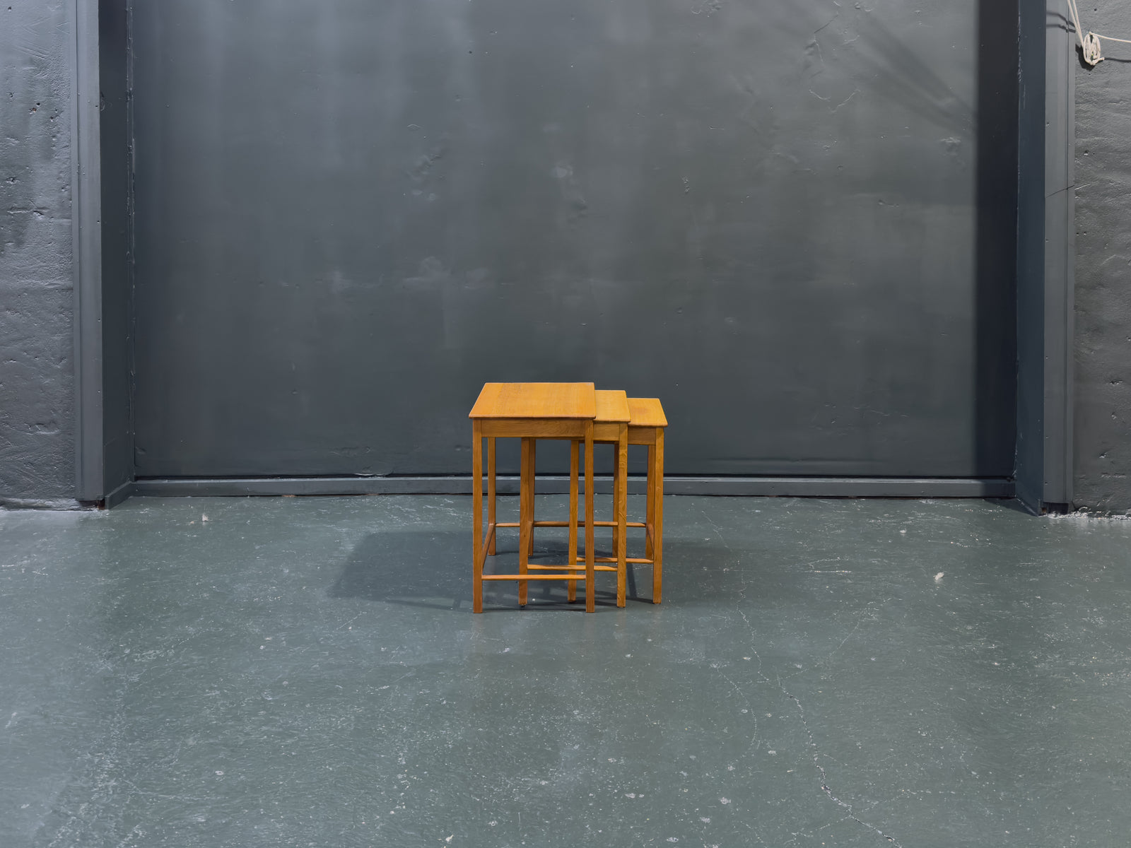 Set of Oak Nesting Tables