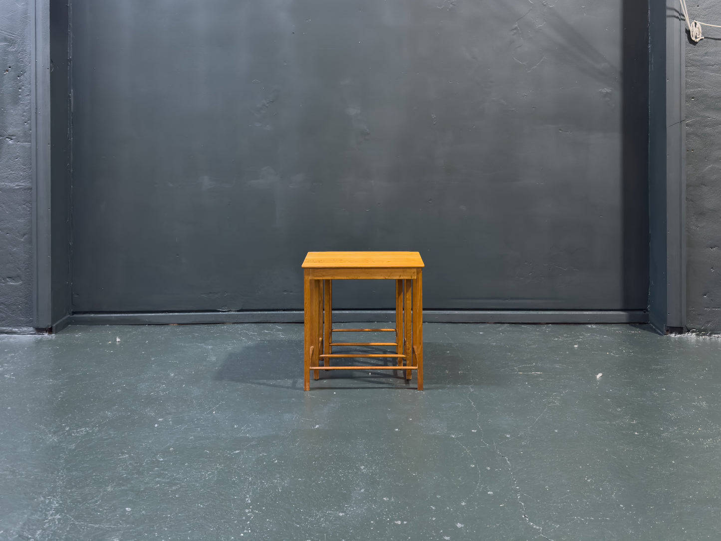 Set of Oak Nesting Tables