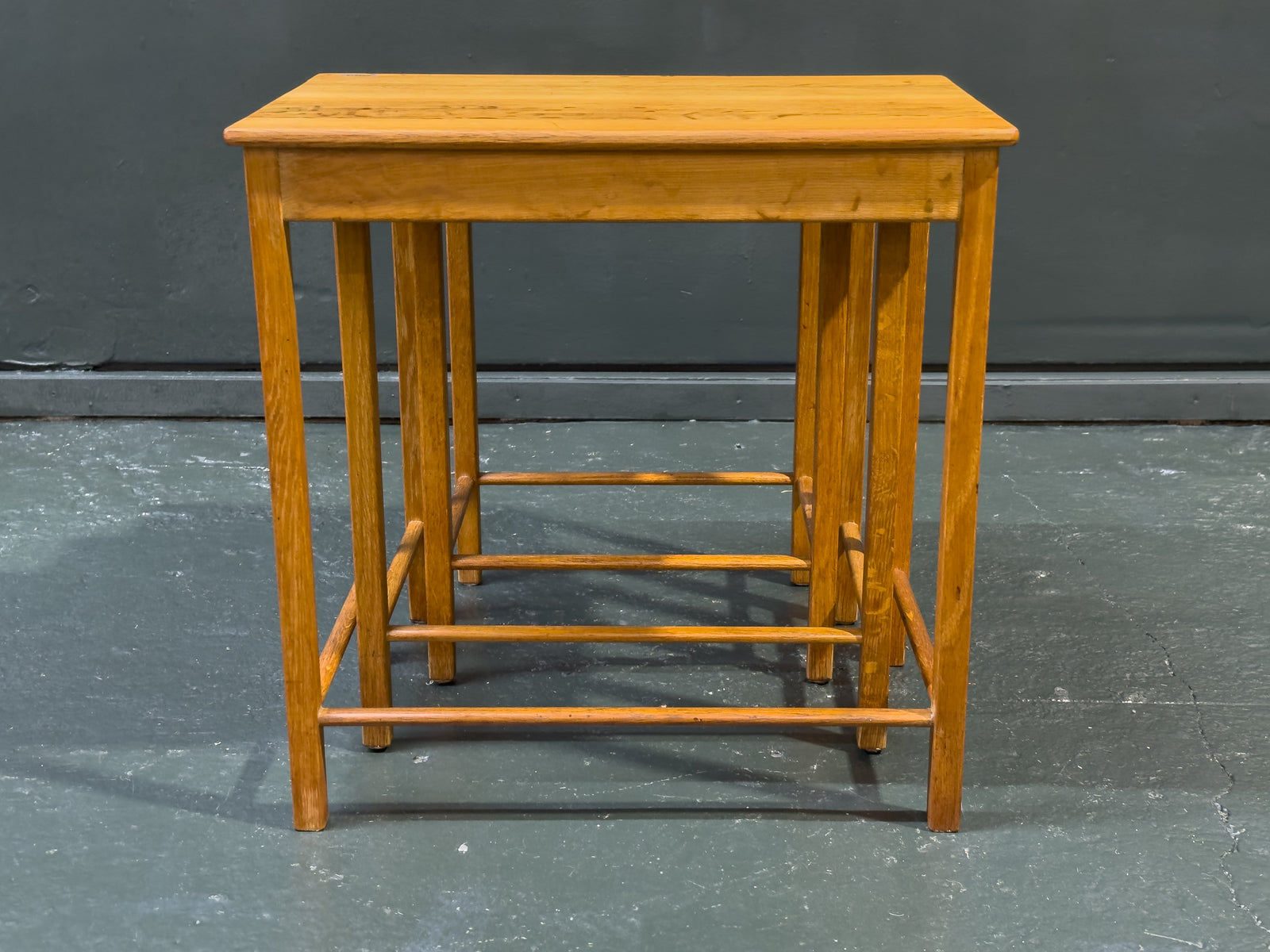 Set of Oak Nesting Tables