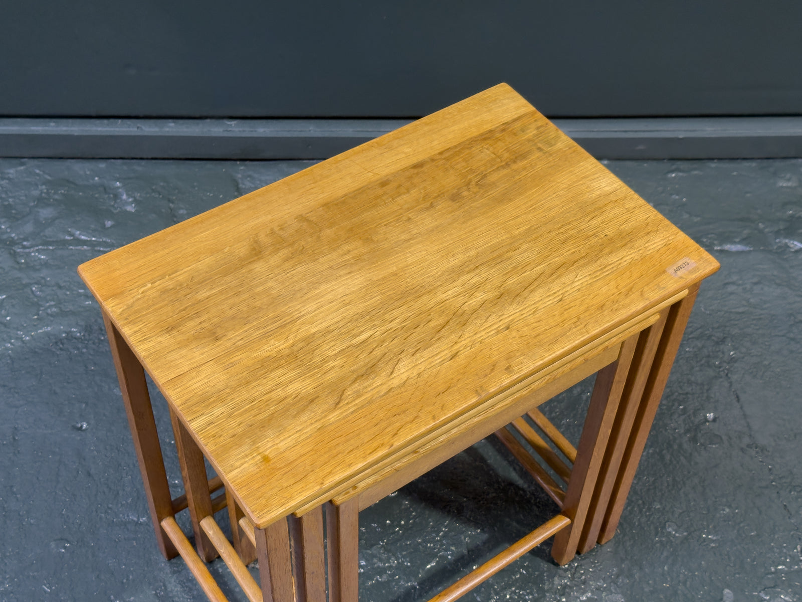 Set of Oak Nesting Tables