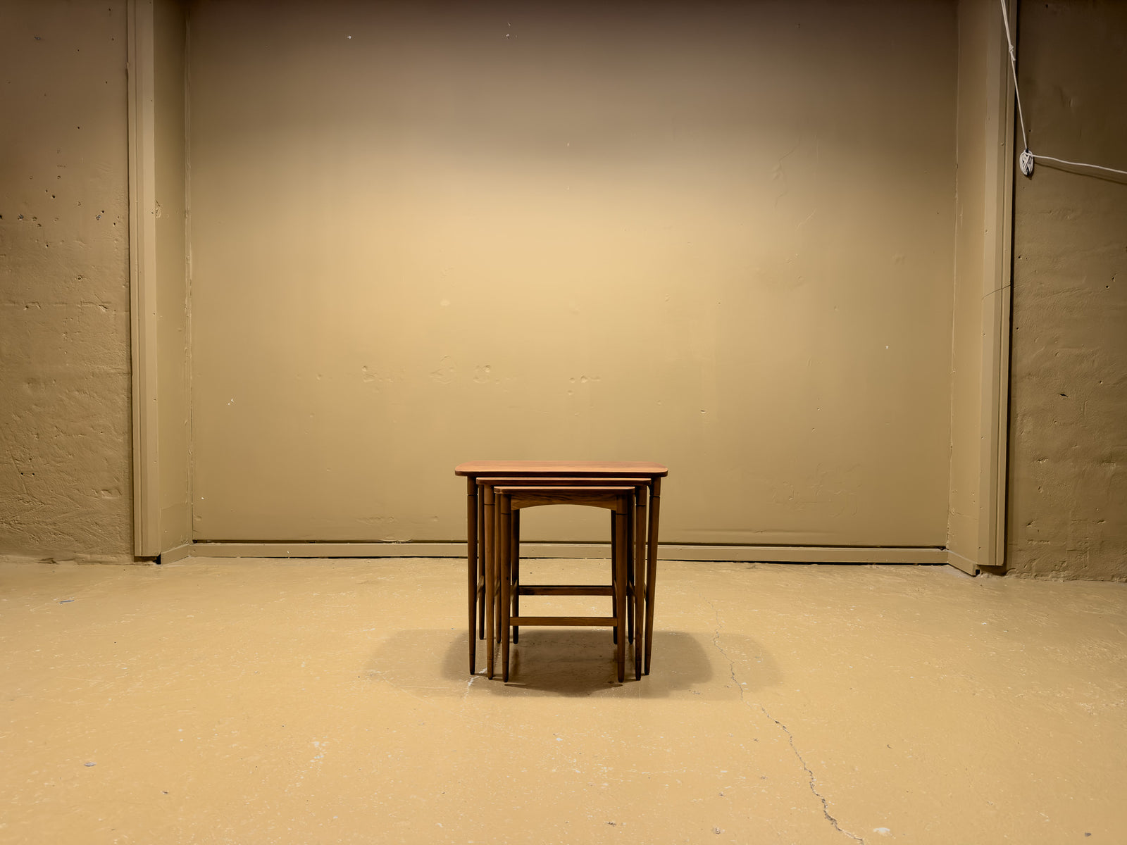 Teak nesting tables