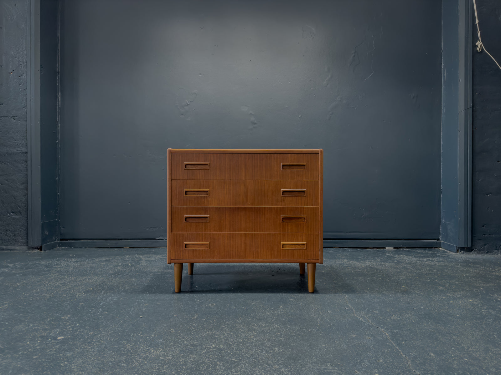 Teak chest of drawers