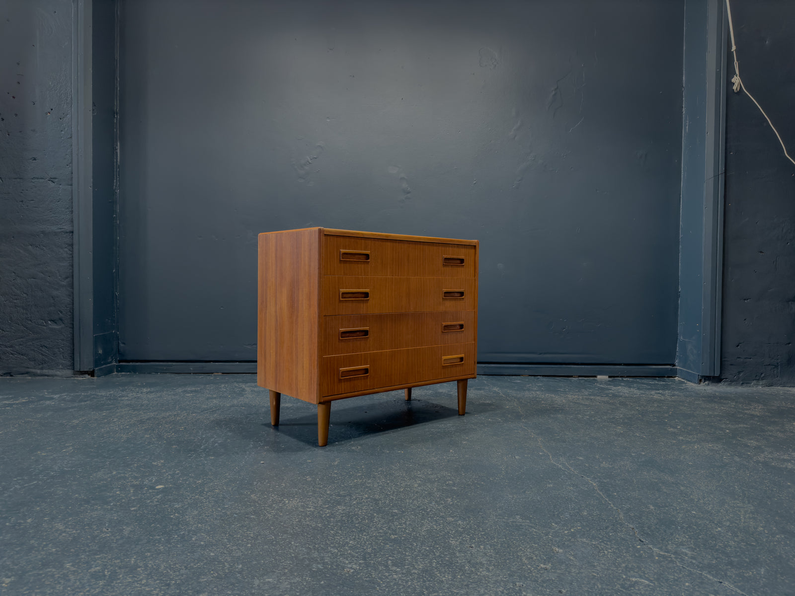 Teak chest of drawers