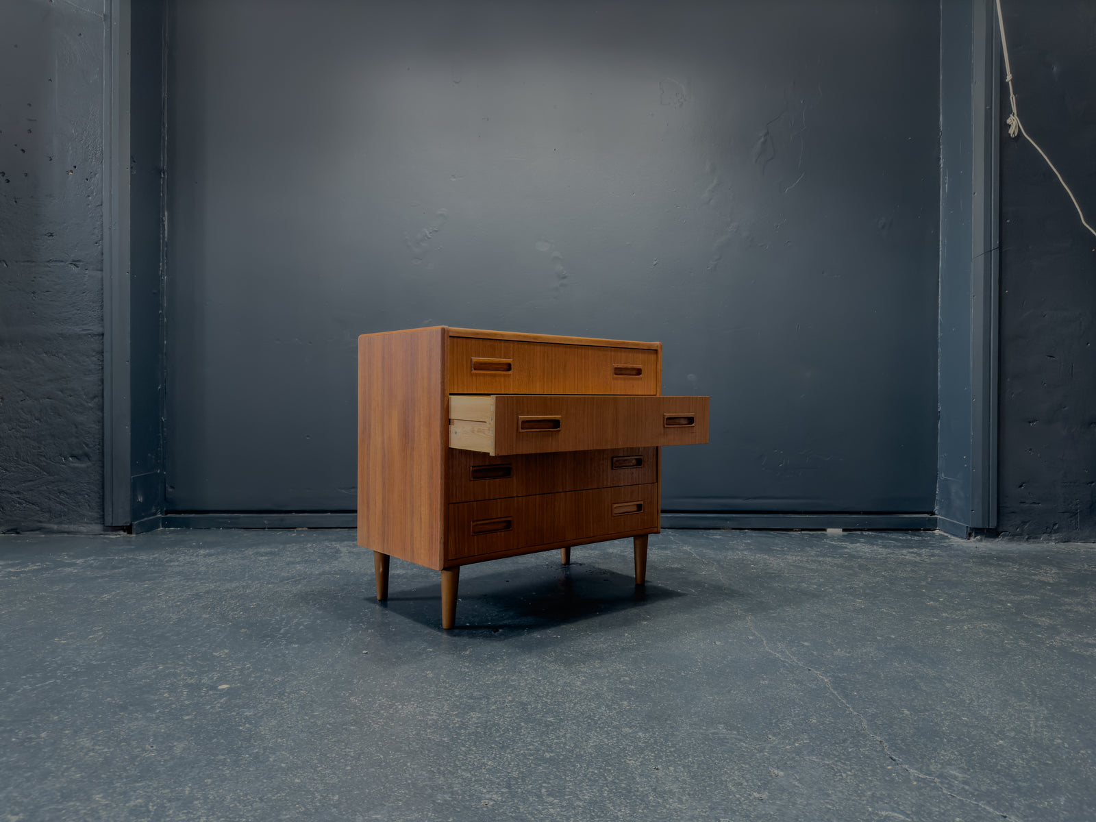 Teak chest of drawers