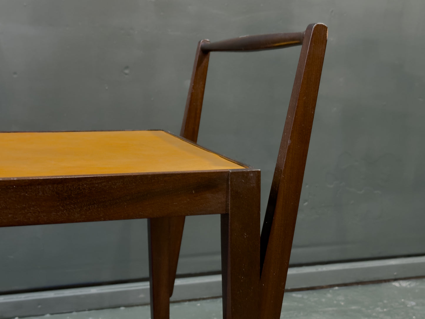 Leather Top Rosewood Trolley