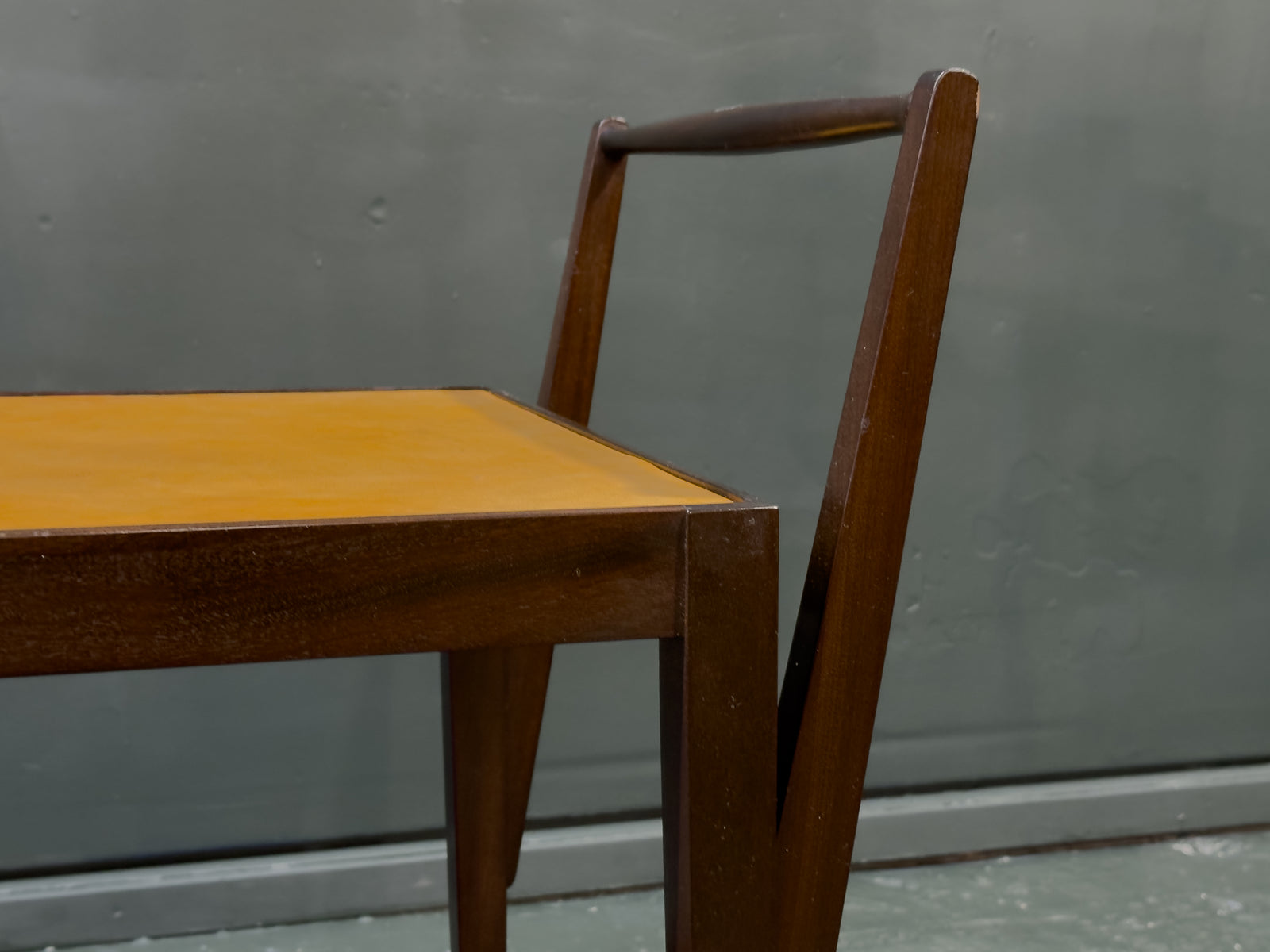 Leather Top Rosewood Trolley
