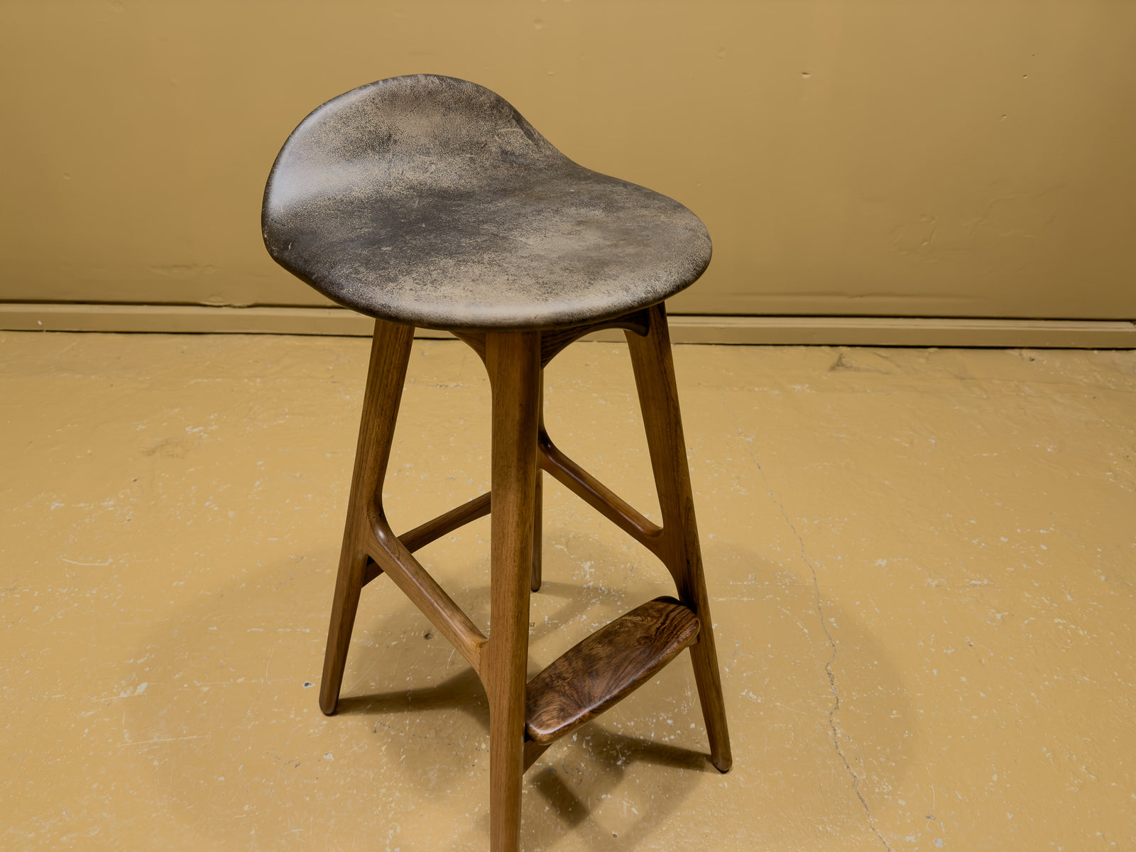 Erik Buch Model 61 Teak Barstool
