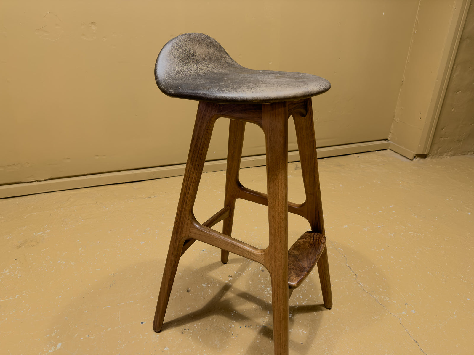 Erik Buch Model 61 Teak Barstool