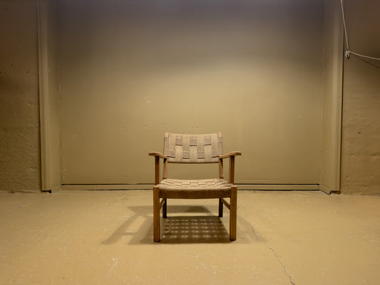 Beech and Papercord Armchair