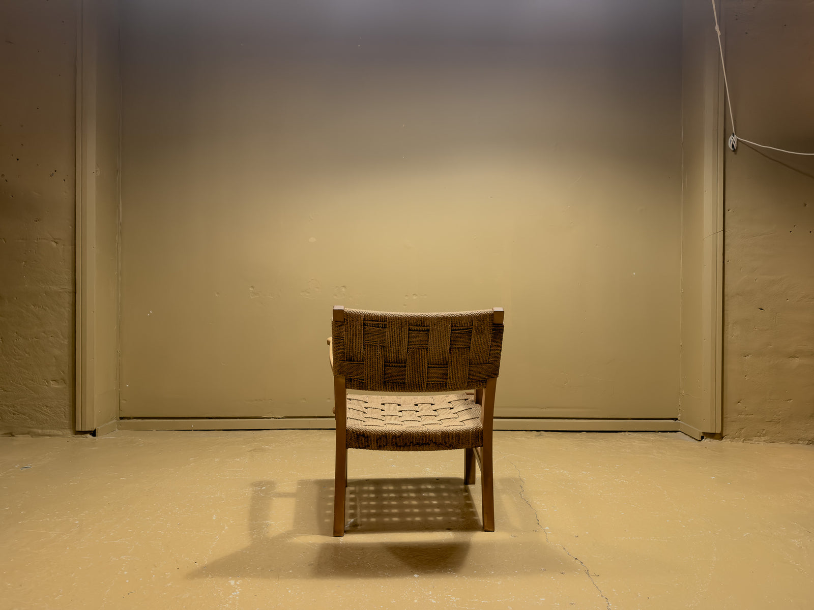 Beech and Papercord Armchair