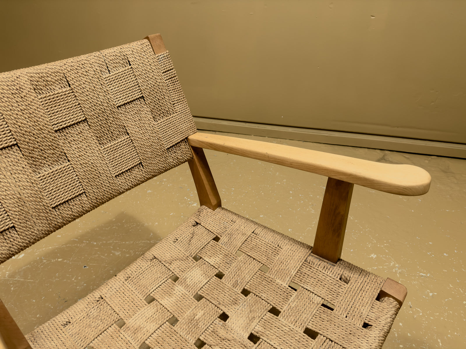 Beech and Papercord Armchair