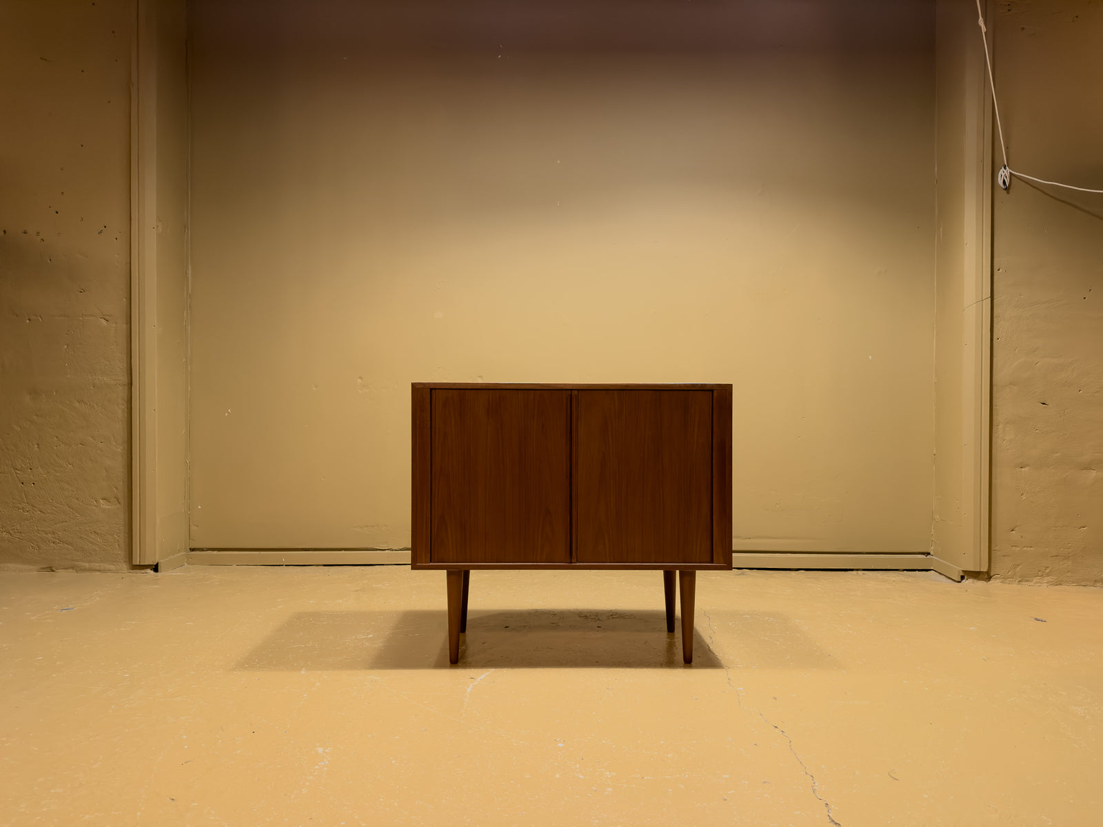 Teak Tambour Cabinet