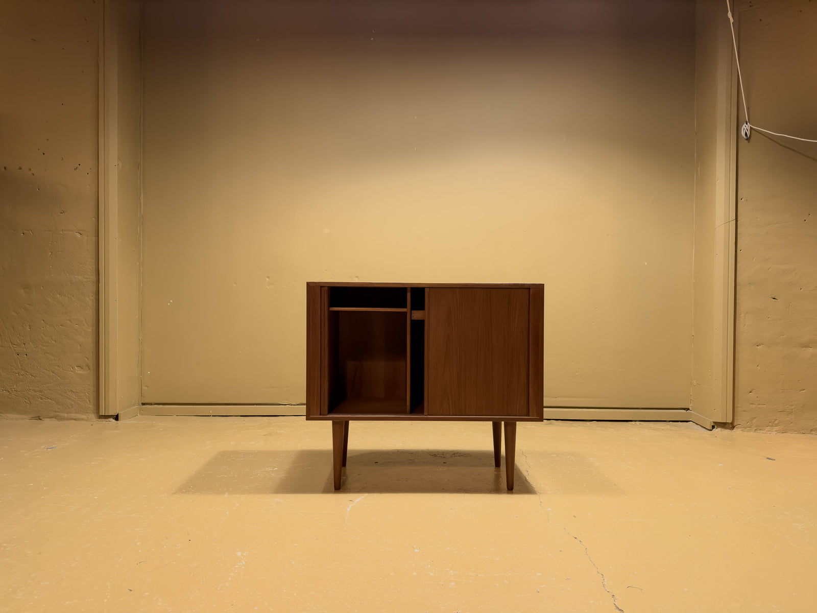 Teak Tambour Cabinet
