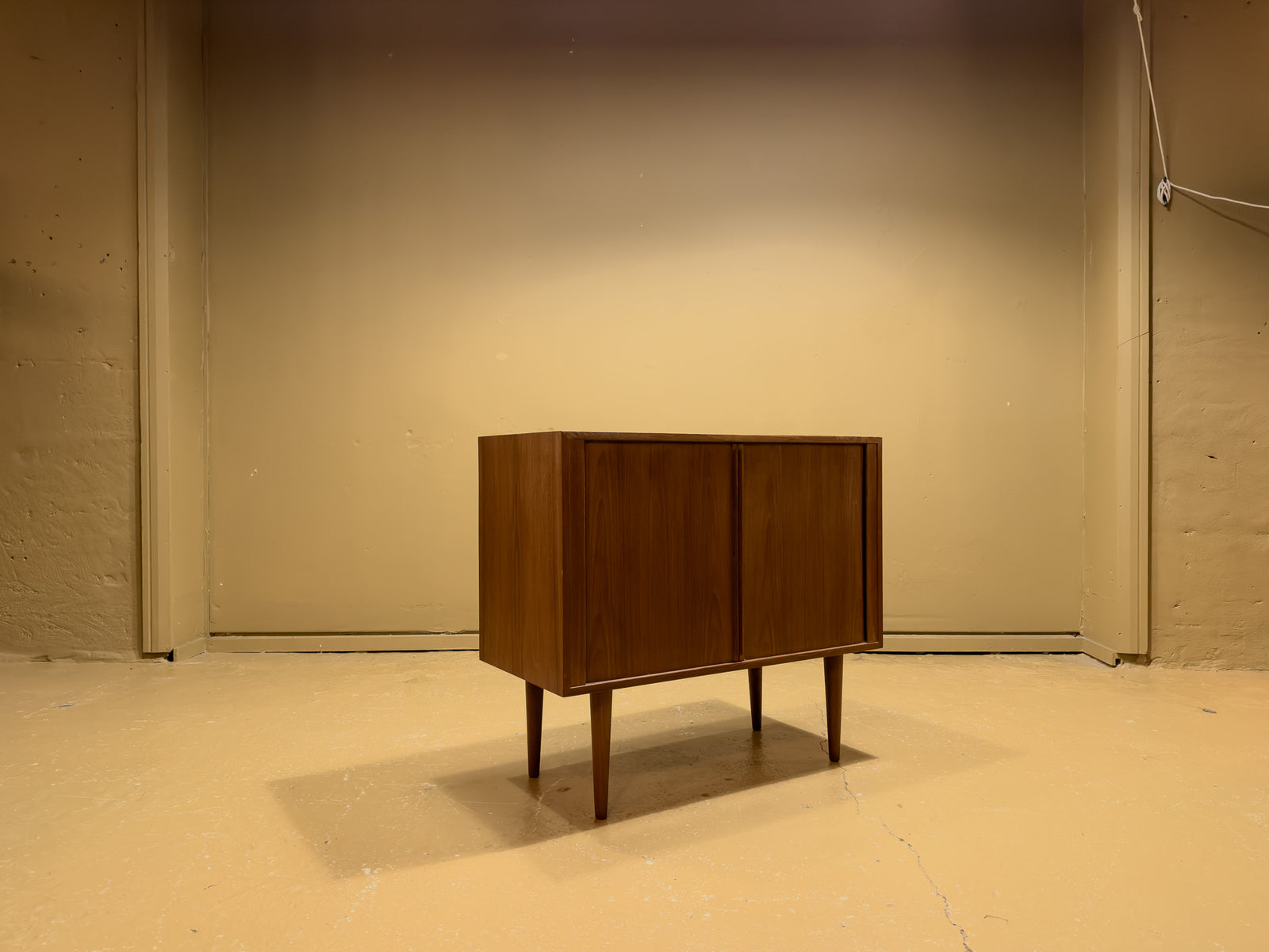 Teak Tambour Cabinet